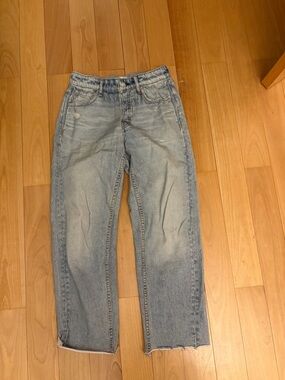 rag & bone Miramar straight raw hem Light Blue Relaxed Jeans small like new